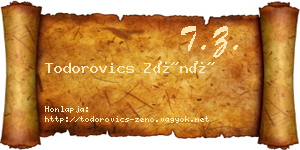 Todorovics Zénó névjegykártya